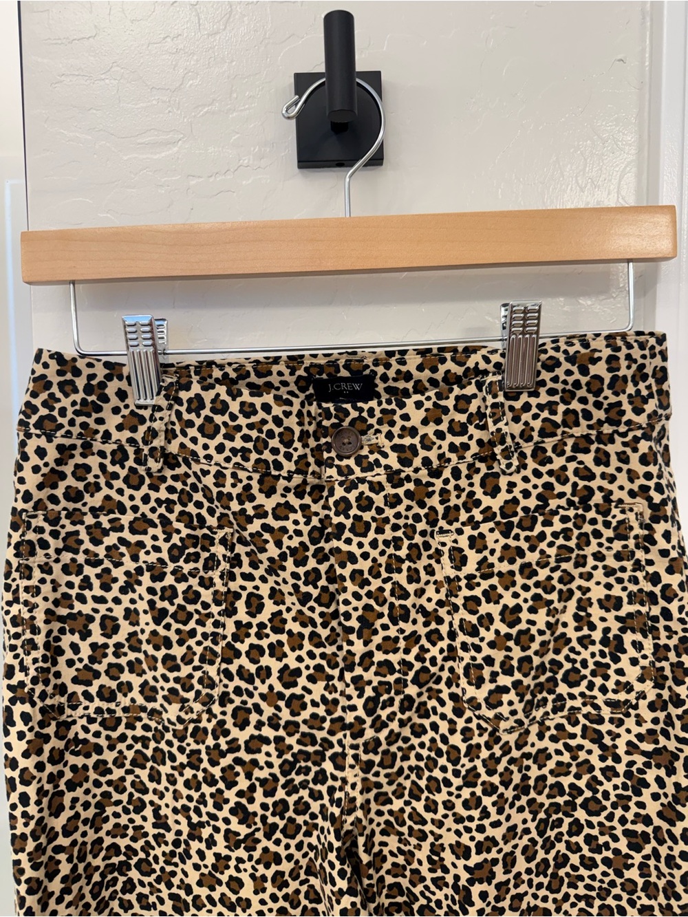 J. Crew Leopard Print Pants in Tan, Brown & Black